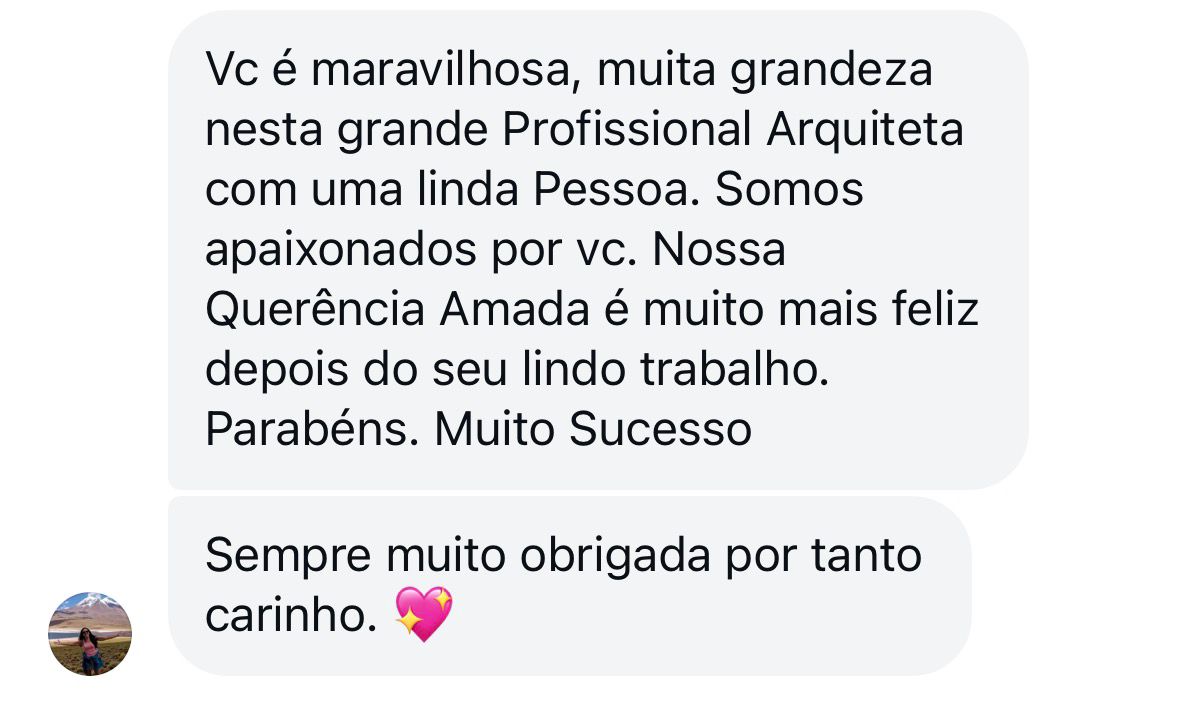 Print mensagem Instagram cliente satisfeita